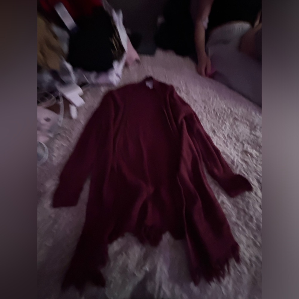 Burgundy Cardigan